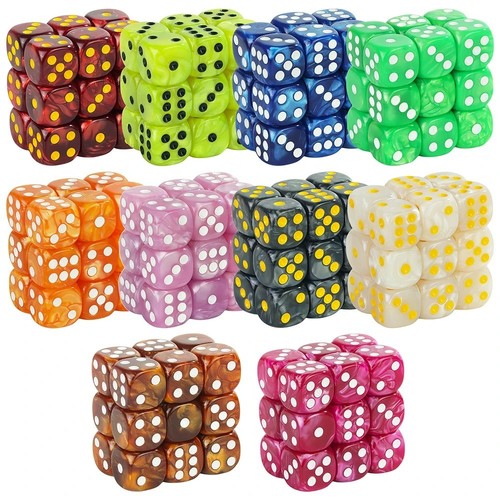 Pack six sided coloured - pack,