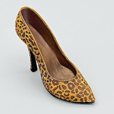 Just The Right Shoe by Raine Leopard Stiletto VTG 1999 c.1955  Spike Heel #25017