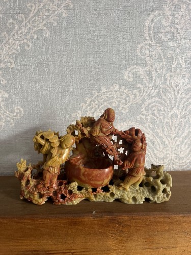 Chinese soapstone carving - soapstone,