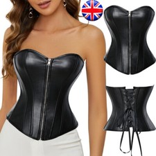 Gothic Women Lady Faux Leather