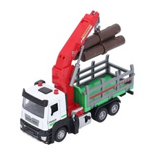 1:32 Timber Transport Crane Alloy Simulation Logging Truck With Light Sound For