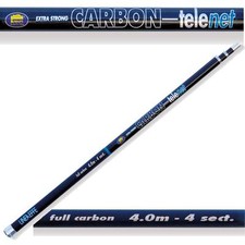 4m Lineaffe Carbon Landing Tele Net Handle 4 Section Carp Match Pole Fishing 