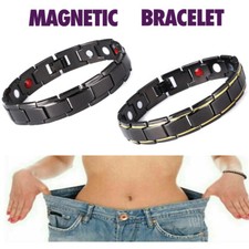 Magnetic Bracelet Therapy Weight Loss Arthritis Health Pain Relief for Men Women