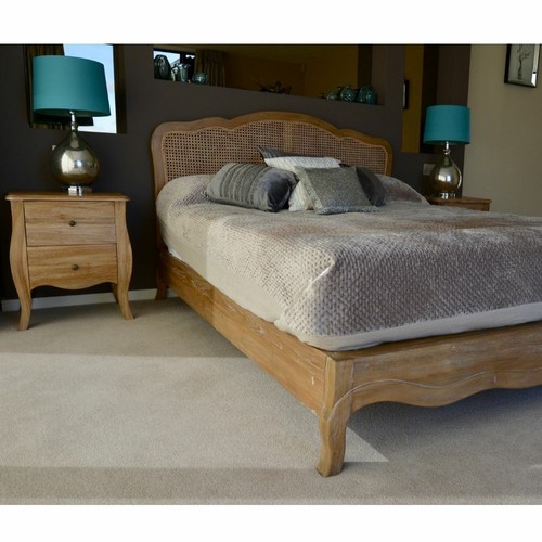 Rattan bed frame solid - solid, wood
