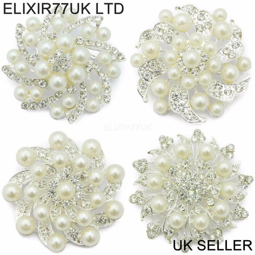 Large pin brooch job - job, pearl
