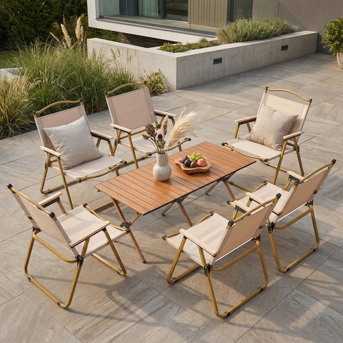 Folding aluminium camping - aluminium,