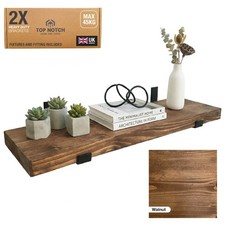 Wooden board wall shelf - wooden,