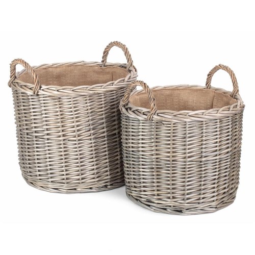 Wicker round straight sided - round, straight-sided