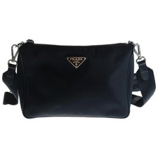 PRADA Shoulder Bag Black Nylon