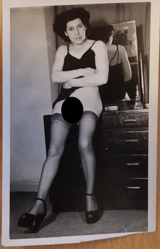 Vintage risque art nude - art,