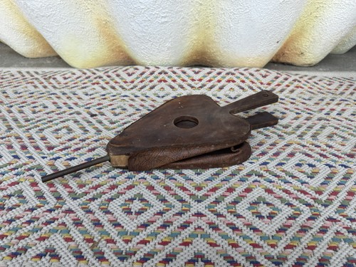 Vintage fireplace bellows oak - fireplace,