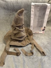 harry potter wizarding world talking animated sorting hat brown boxed