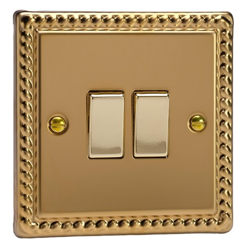Double rocker light switch - double,