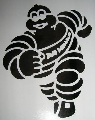 Michelin man sticker pair tank