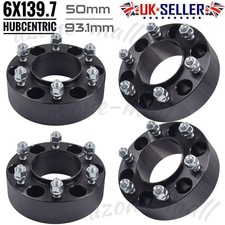 4 x Wheel Spacers 50mm Spacer Kit 6x139.7 93.1 +Nuts For Ford Ranger All Models
