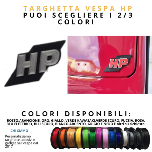 Vespa badges labels - hp,
