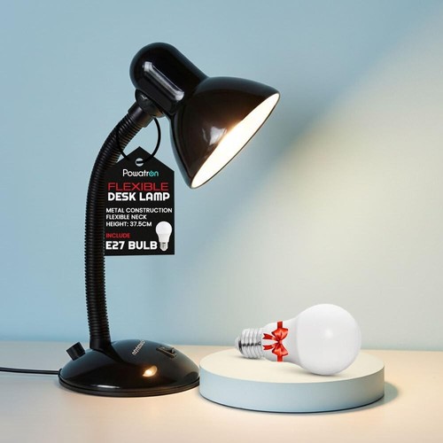 Desk lamp incd bulb - lamp, neck