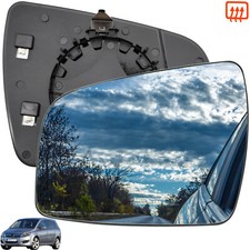 Left Passenger Side Wing Mirror Glass For Vauxhall Zafira B 09-14 Heated Convex