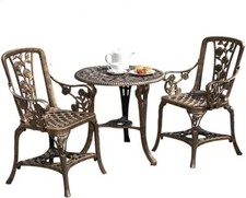 3pc Garden Bistro Set 2 Chairs