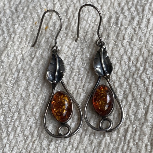 Vintage baltic amber - baltic, sterling