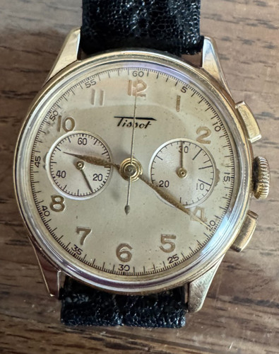 Vintage mens tissot solid - vintage, 14ct