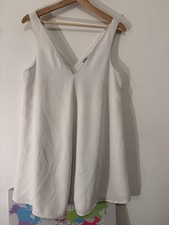 Zara white flowy swing dress – size M – lovely condition