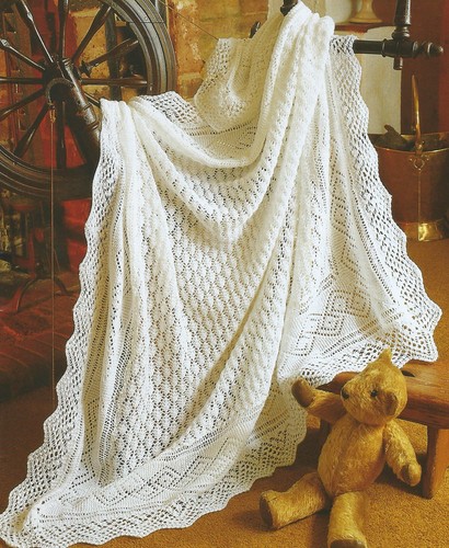 Baby shawl knitting pattern - baby,