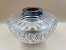Antique cut glass oil lamp