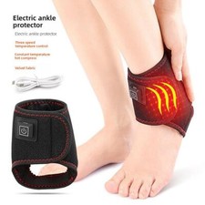 Electric Ankle Heating Pad Heated Ankle Support Adjustable Temperature Best F6I3