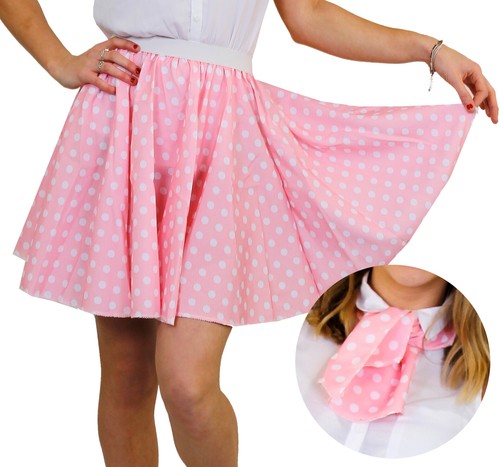 Polka dot skirt - &, scarf