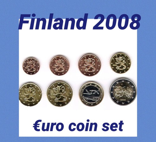 Finland coins set euro - coins, 2€