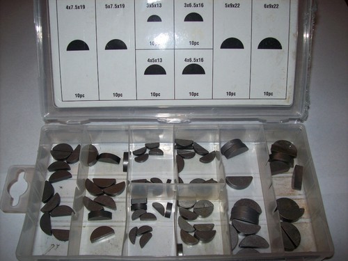 80pc woodruff key assortment - key,