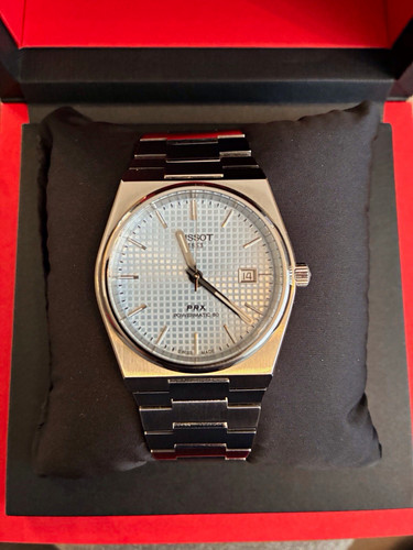 Tissot prx powermatic blue - tissot,