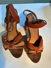 MARC Tan & Brown Wedge Heeled