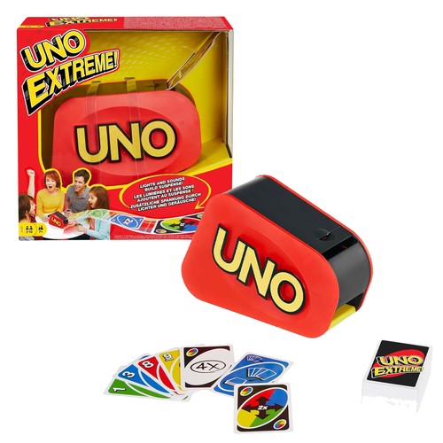 Uno extreme card game mattel - card,