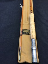 Vintage J S Sharpe of Aberdeen 9ft Impregnated #6 fly fishing rod 1978