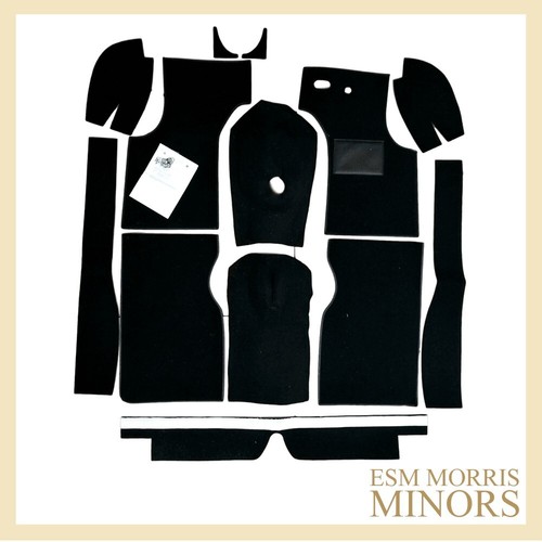 Morris minor carpet set black - minor,