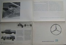 Mercedes Benz 220 Fintail Saloon W112 1960-64 Original Sales Brochure 2234/6e