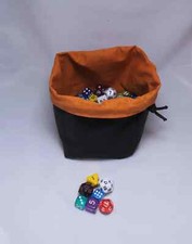Dice Bag, Plain Orange Square