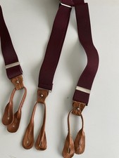 Men’s Trouser Braces Maroon