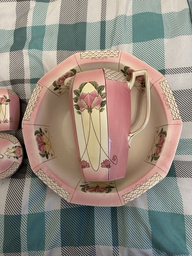 Art deco wash basin - basin, jug