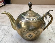 ANTIQUE BRASS EWER KETTLE