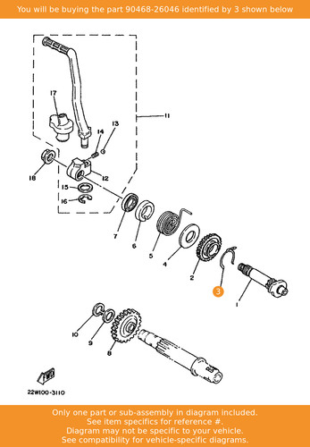 Yamaha clip 90468 - yamaha, 90468-26046