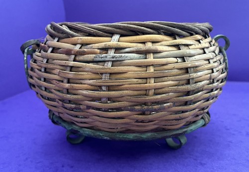 Vintage large wicker basket - vintage,