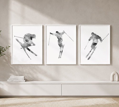 Ski wall art - wall, of