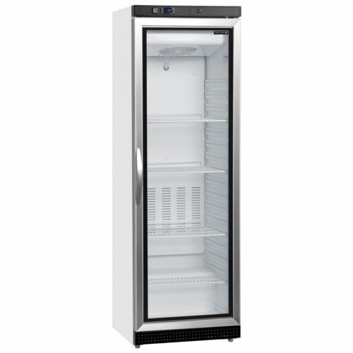 Glass door upright white - upright,