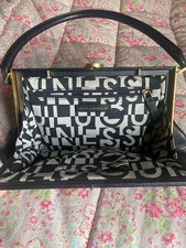 Lulu Guinness Black Leather Handbag Used Once. Excellent Condition