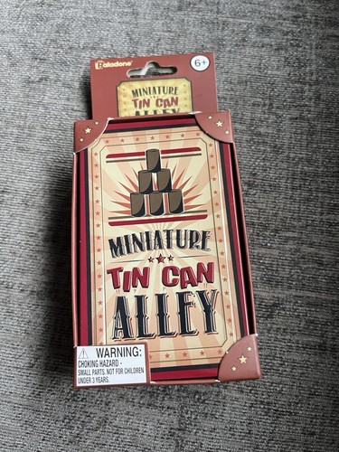 Miniature tin can alley game - miniature,