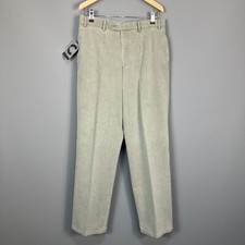 Bruhl Vegas Stretch Chino Trousers 34R Elaflex Pale Sage New Tagged *Small Marks