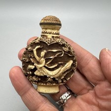Vintage Carved Lacquer Snuff
